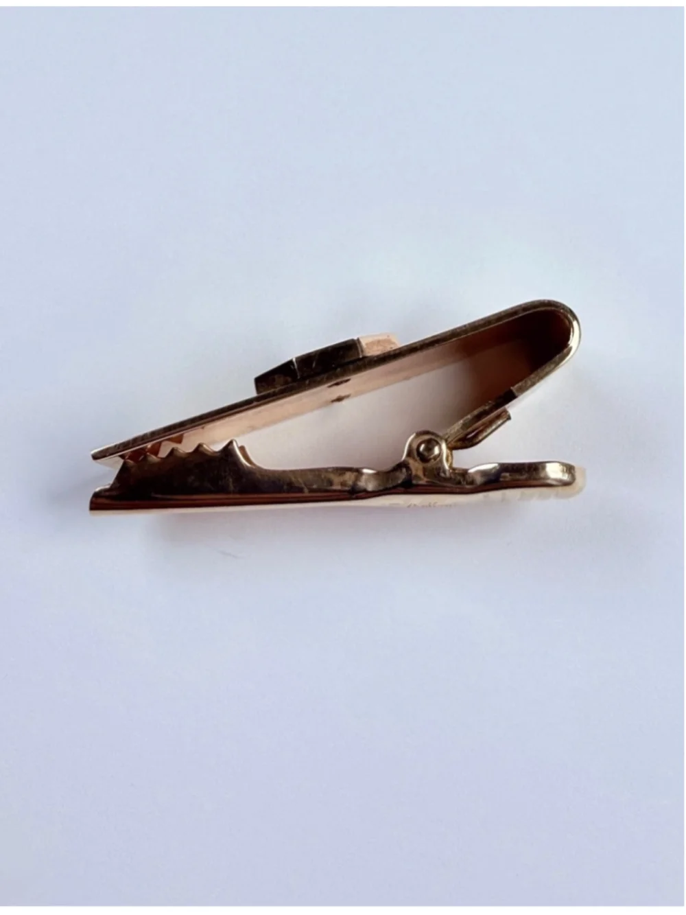 10K Gold Chase Bank Executive Wall Street Finance Balfour Tie Bar Shirt VTG Clip
